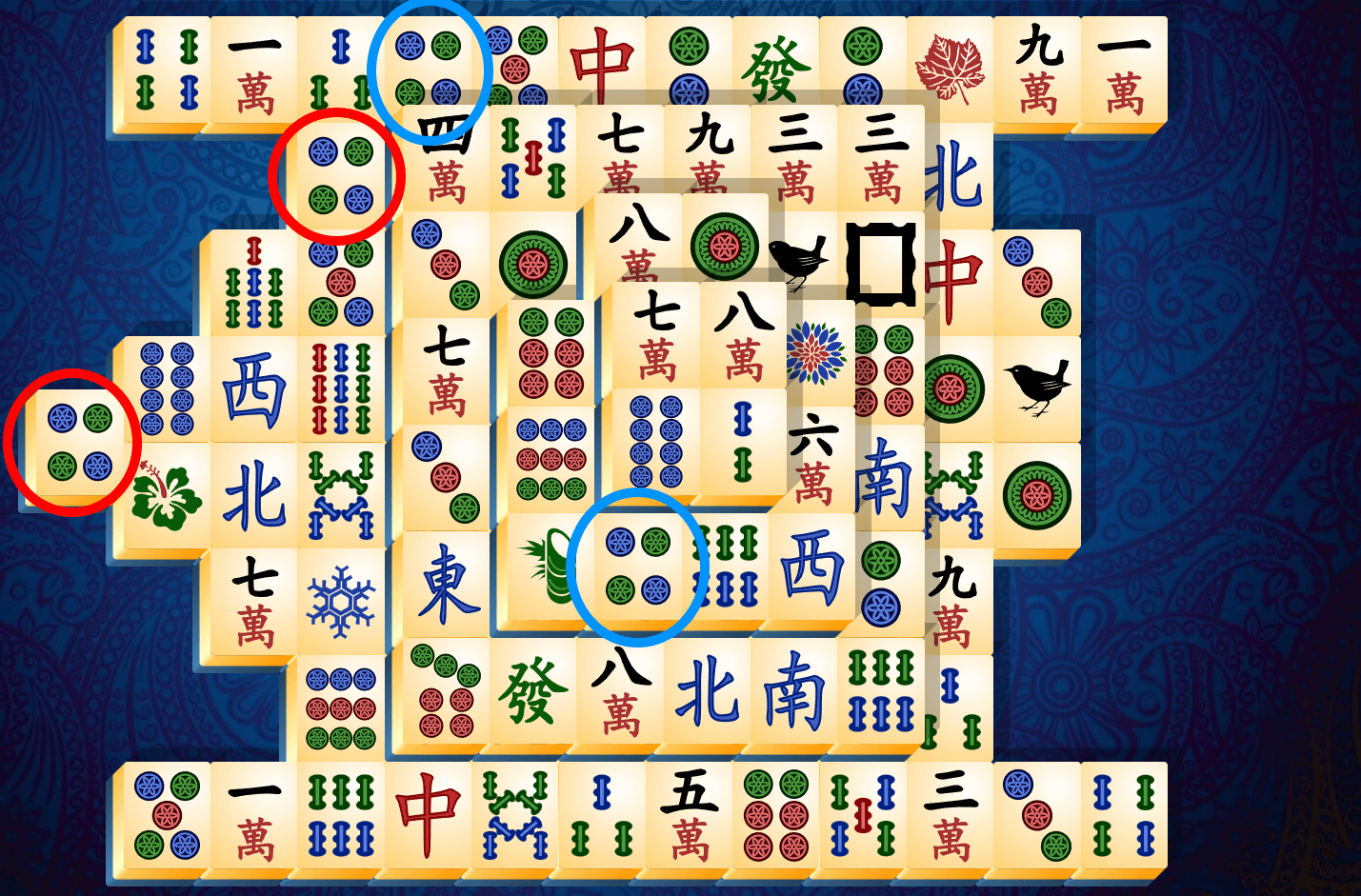 Anleitung zu Mahjong Solitär, Schritt 4